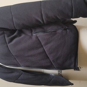 3 Dots Black Puffy Knit Jacket Size S